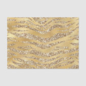 Niedliches Gold Tiger Skin Print Patches Seidenpapier (Vorderseite)