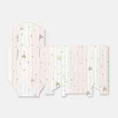 Niedliches Gold und rosa Herzen Geschenkschachtel (Ungefaltet)