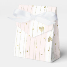 Niedliches Gold und rosa Herzen