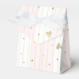 Niedliches Gold und rosa Herzen Geschenkschachtel