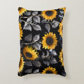 Niedliches Gold und Silberblume Dekokissen (Vorderseite(Vertikal))