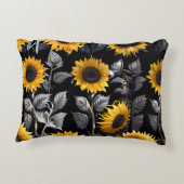 Niedliches Gold und Silberblume Dekokissen (Rückseite)