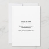 Niedliches Gold Wax Siegel Foto Save the Date Mini (Rückseite)