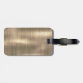 Niedliches Goldeinhorn-Glitzer-Tropfen-Monogramm Gepäckanhänger (Rückseite horizontal)