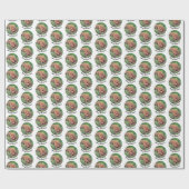 Niedliches Golden Doodle Wrapping Paper Geschenkpapier (Flach)
