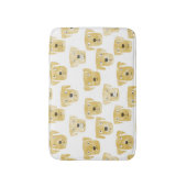 Niedliches Golden Labrador Retriever Dog Muster Badematte (Vorderseite Vertikal)
