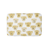 Niedliches Golden Labrador Retriever Dog Muster Badematte (Vorderseite)