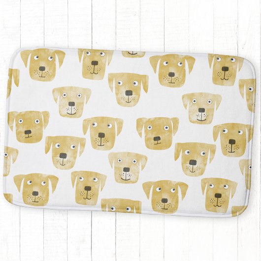 Niedliches Golden Labrador Retriever Dog Muster Badematte