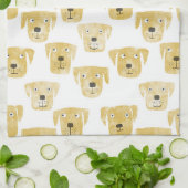 Niedliches Golden Labrador Retriever Dog Muster Geschirrtuch (Gefaltet)