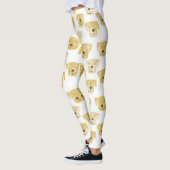 Niedliches Golden Labrador Retriever Dog Muster Leggings (Links)