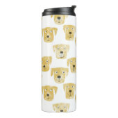 Niedliches Golden Labrador Retriever Dog Muster Thermosbecher (Nach links gedreht)