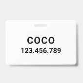 Niedliches Golden Retriever Clipart | Ausweis (Back)