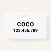 Niedliches Golden Retriever Clipart | Ausweis (Rückseite)