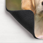 Niedliches Golden Retriever Dog Welpenportrait Mousepad (Ecke)