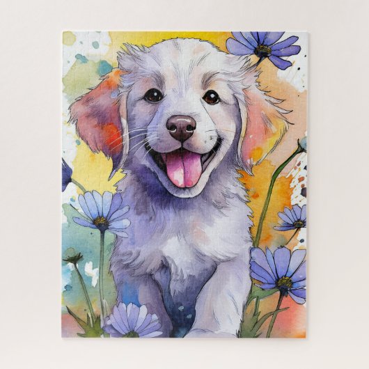 Niedliches Golden Retriever Puzzle (Vertikal)
