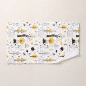 Niedliches Golden Woods Scene Muster Badhandtuch Set (Handtuch)