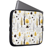 Niedliches Golden Woods Scene Muster Laptopschutzhülle (Vorne Rechts)
