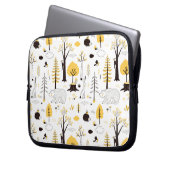 Niedliches Golden Woods Scene Muster Laptopschutzhülle (Vorderseite Links)
