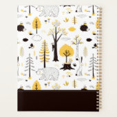 Niedliches Golden Woods Scene Muster Planer (Rückseite)