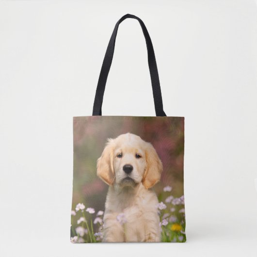 Niedliches goldener Retriever-Hundewelpen-Foto - Tasche (Vorderseite)