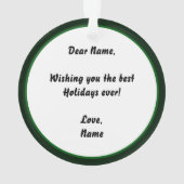 Niedliches Goldenes Doodle Ornament (Rückseite)