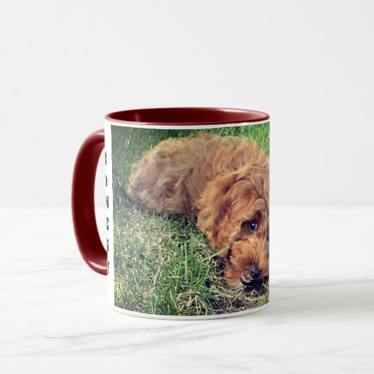Niedliches Goldenes Doodle Tasse (Vorderseite Links)