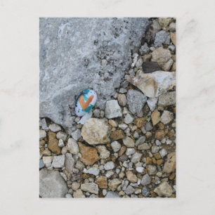 Niedliches Goldenes Herz Rock auf Burlington, Flus Postkarte