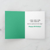 Niedliches Goldenes Retriever-Multiplikationsalter Karte (Innenseite)