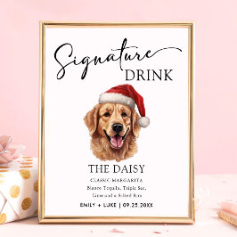 Niedliches goldenes Schild für die Hochzeit