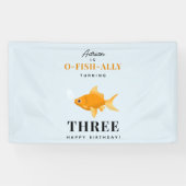 Niedliches Goldfish Kindergeburtstag Party Banner (Horizontal)