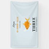 Niedliches Goldfish Kindergeburtstag Party Banner (Vertikal)