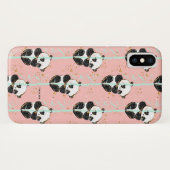 Niedliches GoldGlitzer Kawaii Panda-Muster Case-Mate iPhone Hülle (Rückseite (Horizontal))