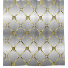 Niedliches goldgraues und weißes geometrisches Mus