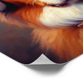 Niedliches Goldhundeposter Poster (Ecke)