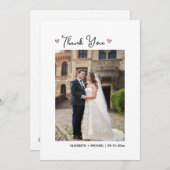 Niedliches Golf Themed Wedding Dankeschön Card mit Einladung (Vorne/Hinten)