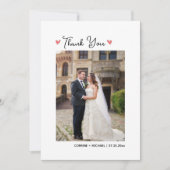 Niedliches Golf Themed Wedding Dankeschön Card mit Einladung (Vorderseite)