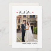 Niedliches Golf Themed Wedding Dankeschön Card mit Einladung (Vorne/Hinten)