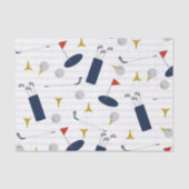 Niedliches Golfpapier Seidenpapier (Vorderseite)