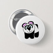 Niedliches Goofkins-Panda Button (Vorne & Hinten)