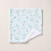 Niedliches Goose Toile Muster Badhandtuch Set (Waschlappen)