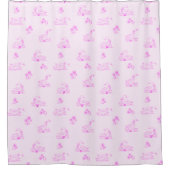 Niedliches Goose Toile Muster Duschvorhang (Vorderseite)