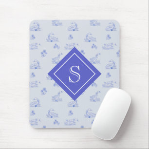 Niedliches Goose Toile Muster Personalisiert Mousepad