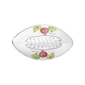 Niedliches Gooseberry-Trio mit Cartoon Football (Vorderseite)