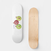 Niedliches Gooseberry-Trio mit Cartoon Skateboard (Vorderseite)