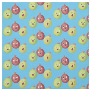 Niedliches Gooseberry-Trio mit Cartoon Stoff