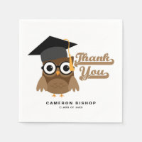 Niedliches Graduate Owl mit Brillen Graduation Par
