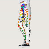 niedliches Grafik-Comic Cartoon Pop Art Leggings (Links)