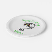 Niedliches grafisches POSSUM - Natur - Party Pappteller (Schrägansicht)