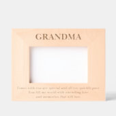 Niedliches Grandma Zitat - Maßgeschneiderte Holzbi Geätzte Rahmen (Vorderseite)