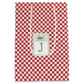 Niedliches Grasshopper Bug Theme Custom Birthday Mittlere Geschenktüte (Rückseite)